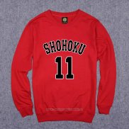 Shohoku Rukawa 11 Sudaderas Rojo