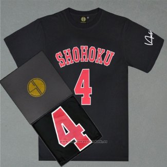 Shohoku Akagi 4 Camiseta Corta Negro
