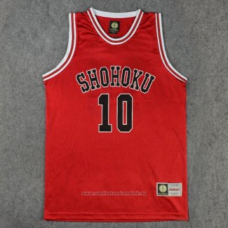 Shohoku Sakuragi 10 Camiseta Rojo