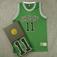 Shohoku Rukawa 11 Camiseta Verde