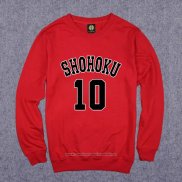 Shohoku Sakuragi 10 Sudaderas Rojo