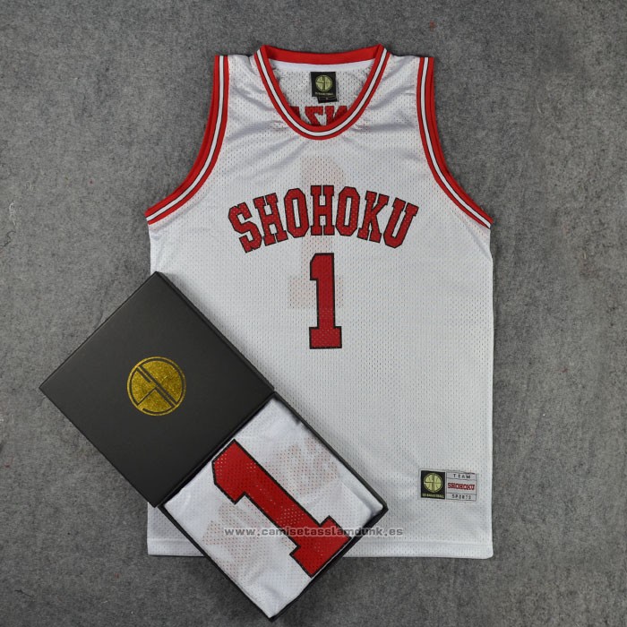 Shohoku Anzai 1 Camiseta Blanco
