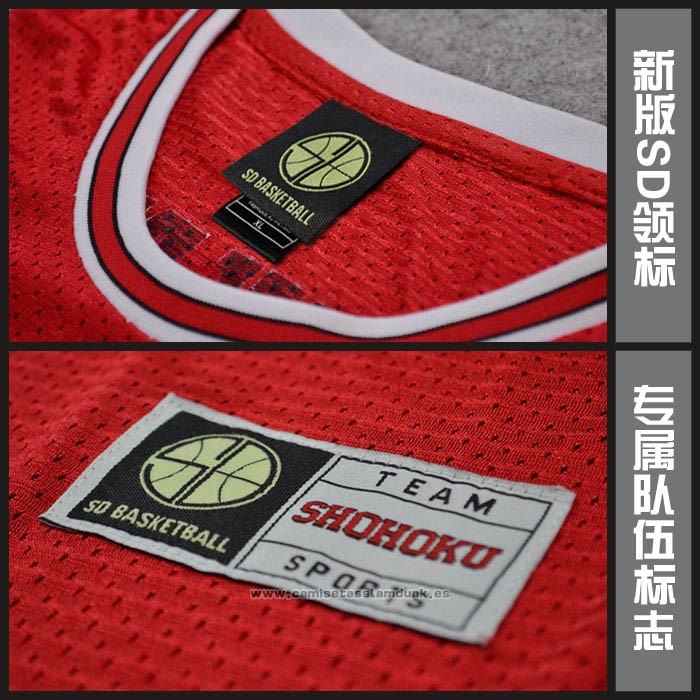 Shohoku Ishii 12 Camiseta Rojo