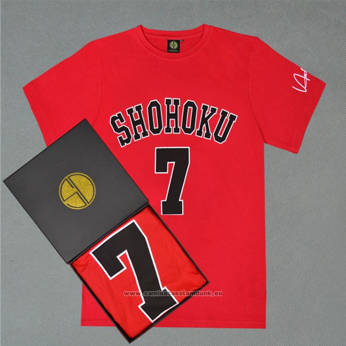 Shohoku Miyagi 7 Camiseta Corta Rojo