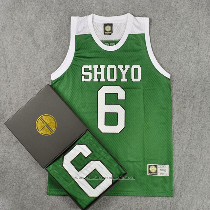 Shoyo Hasegawa 6 Camiseta Verde